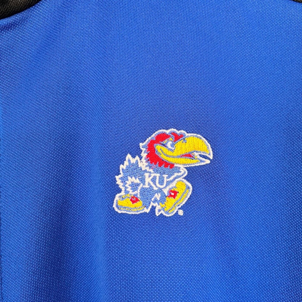 ADIDAS Climacool Kansas Jayhawks NCAA Basketball Big 12 Zip Up Jacket Mens Sz M - Picture 4 of 10